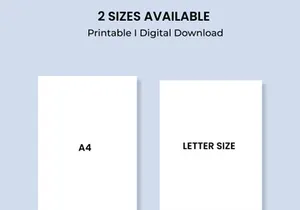 Monthly Calendar Vertical Printable Calendar Template Year 2022 Calendar Monday-Sunday A4/Letter