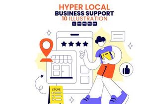 10 Hyper Local Business Support Illustration