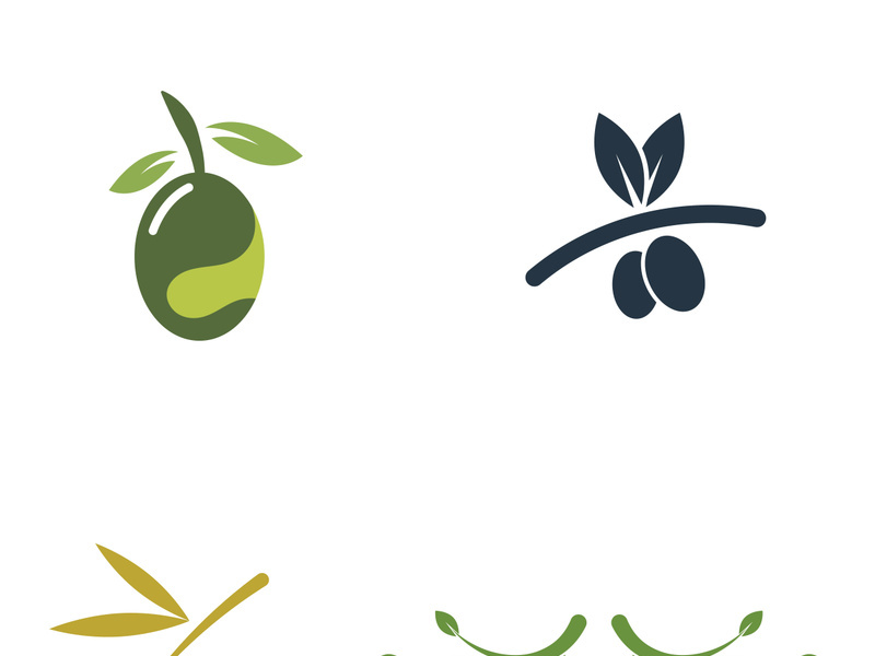 Olive fruit logo design.