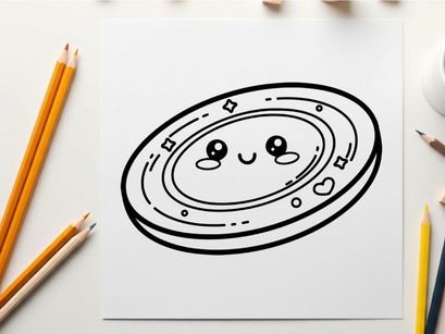 UFO flying saucer alien spaceship orbit planet vector illustration
