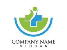 Medical health icon digital logo design vector illustration