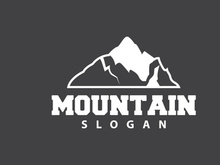 Mountain Logo, Nature Landscape Vector