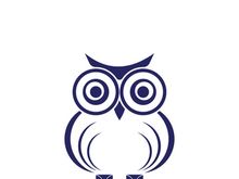 Owl logo icon design animal and simple business abstract vector