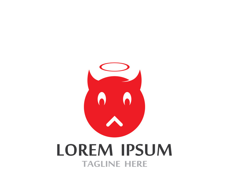 Devil logo design with a modern concept.