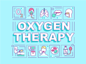 Oxygen therapy word concepts banner preview picture