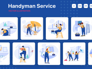 M139_Handyman Service Illustrations preview picture
