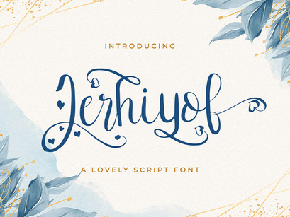 Jerhiyof - Lovely Script Font