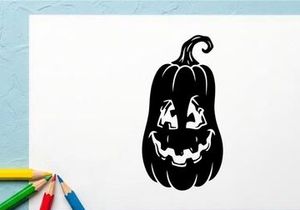 Halloween Pumpkin Carving with Jack-o'-Lantern Face