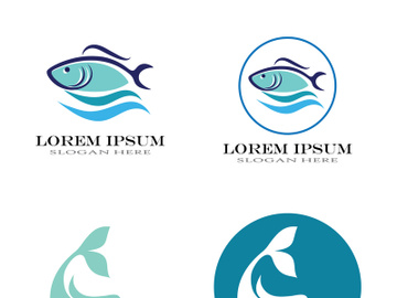 Fish logo template. Creative vector symbol preview picture