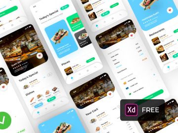 Food ordering app preview picture
