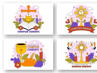 10 Corpus Christi Religious Illustration