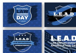 11 Law Enforcement Appreciation Day or LEAD Illustration