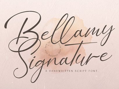 Bellamy Signature - Handwritten Font