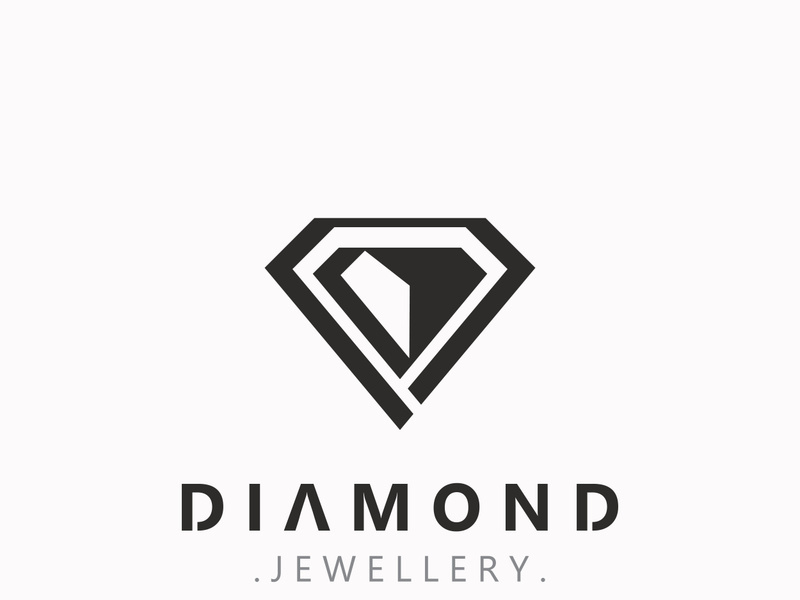 Diamond jewelry Logo, jewelry shop business identity, emblem, creative design
