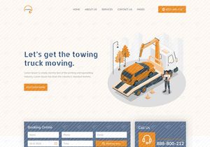 Towing Truck company landing page