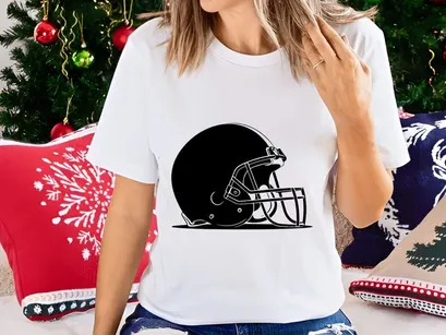 American football helmet illustration