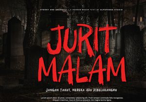 Spooky And Dreadful - Brush Font