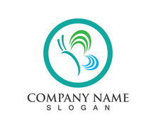 Butterfly logo template symbol vector icon design