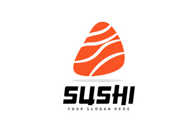 Sushi Logo, Japanese Food Sushi Seafood Vector preview picture