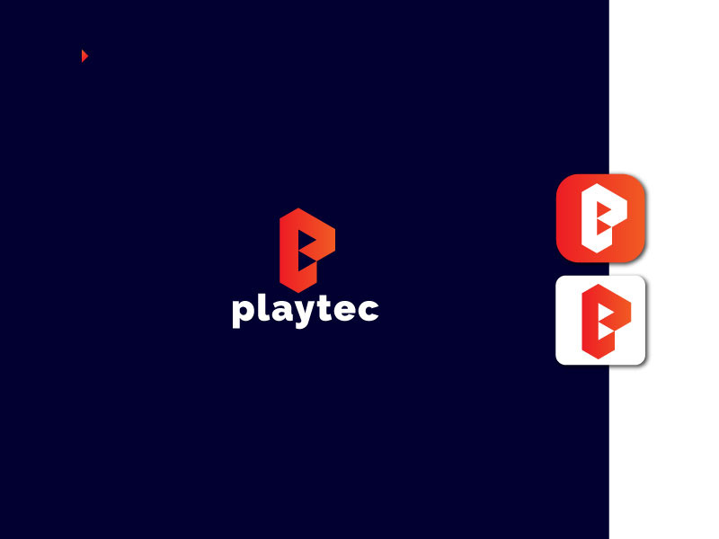 Lettermark Logo - Letter P Logo - Gradient Logo - Business Logo Design