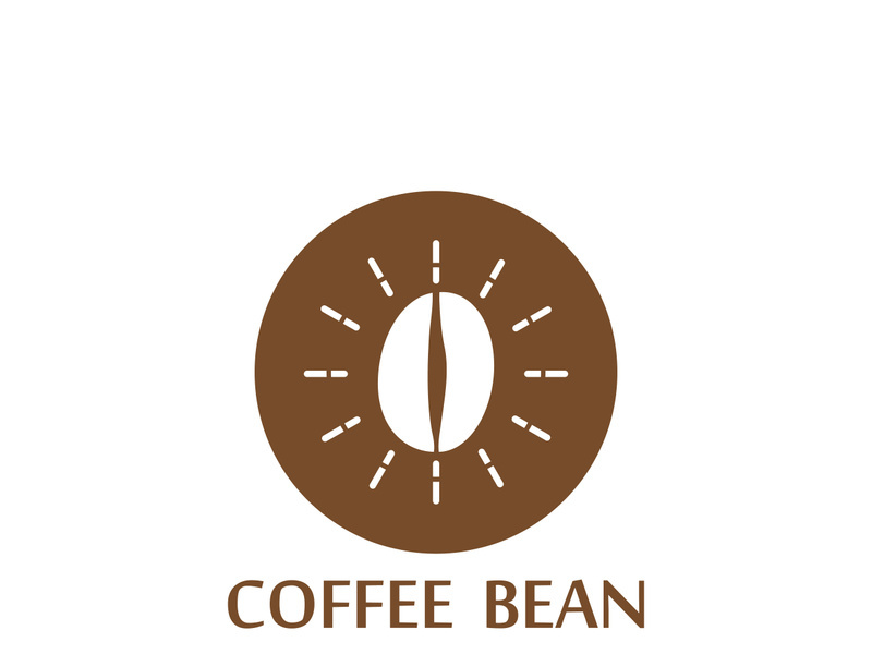 Premium coffee bean logo design.