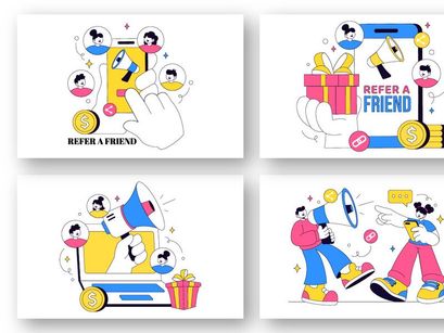 10 Refer a Friend Illustration