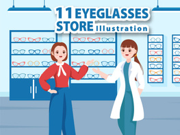 11 Eye Glasses Store Illustration preview picture