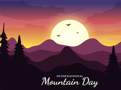 15 International Mountain Day Illustration