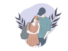 Portrait Couple, Hand drawn illustrations