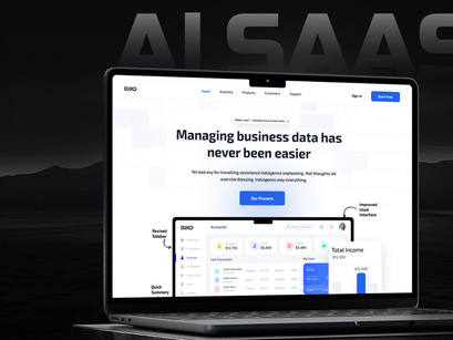 SaaS Product Landing Page for AI Product for Figma