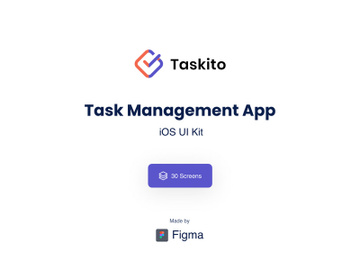 Taskito - Task Management App UI Kit preview picture