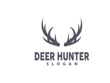 Deer Logo Deer Hunter Vector Forest Animal Design