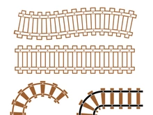 Train railroad vector image