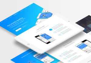 Quadro App - Mobile App PSD Template