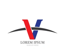 V  Logo Template vector icon illustration design