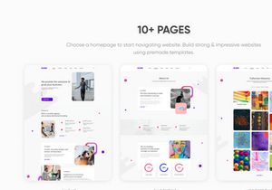 Landing PSD Figma Template "Busin 3"