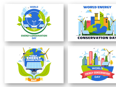 10 World Energy Conservation Day Illustration