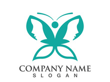 Butterfly logo template symbol vector icon design