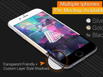 Multiple iPhone mockups preview picture