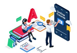 Online education illustration v6