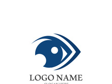 Branding identity corporate eye care vector logo design