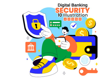 10 Digital Banking Security Illustration preview picture