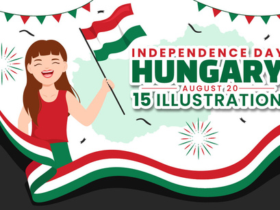 15 Hungary Independence Day Illustration