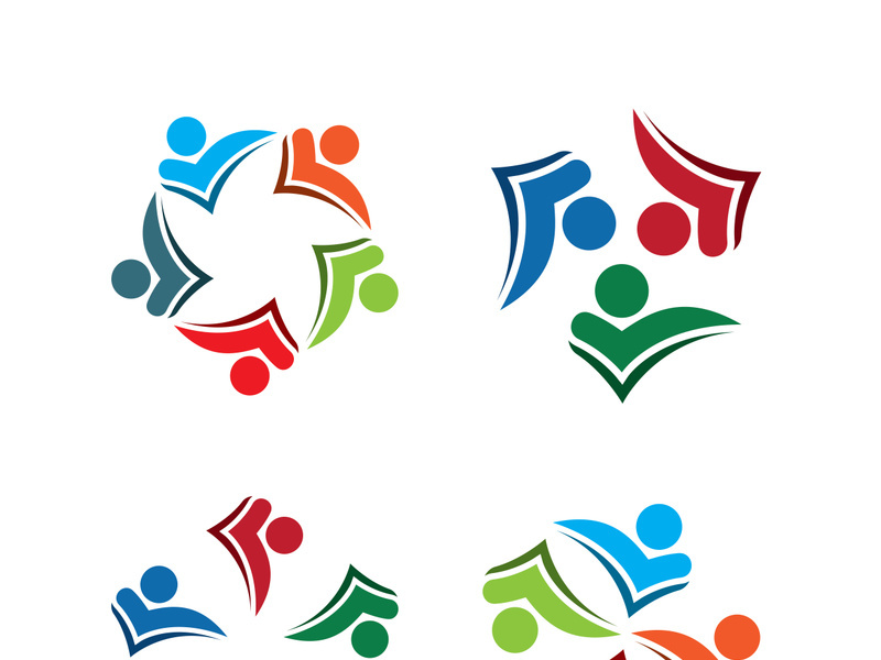 People icon work group vector illustration design