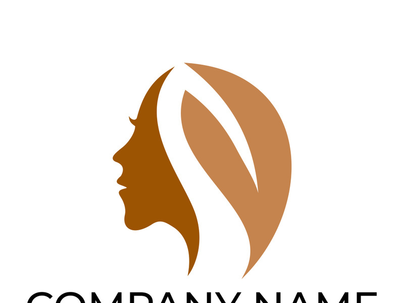 Green leaf logo design vector illustration