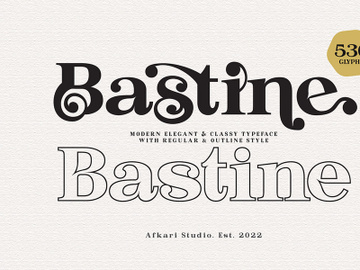 Bastine Modern Classy Serif Font preview picture