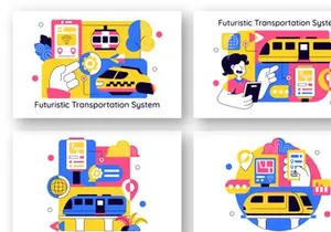 10 Futuristic Transportation System Illustration