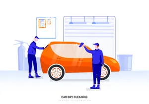 [Part 29] Car Service Vector Scenes