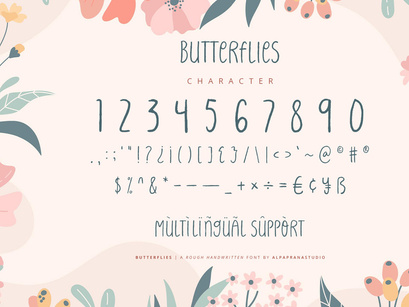 Butterflies - Handwritten Font