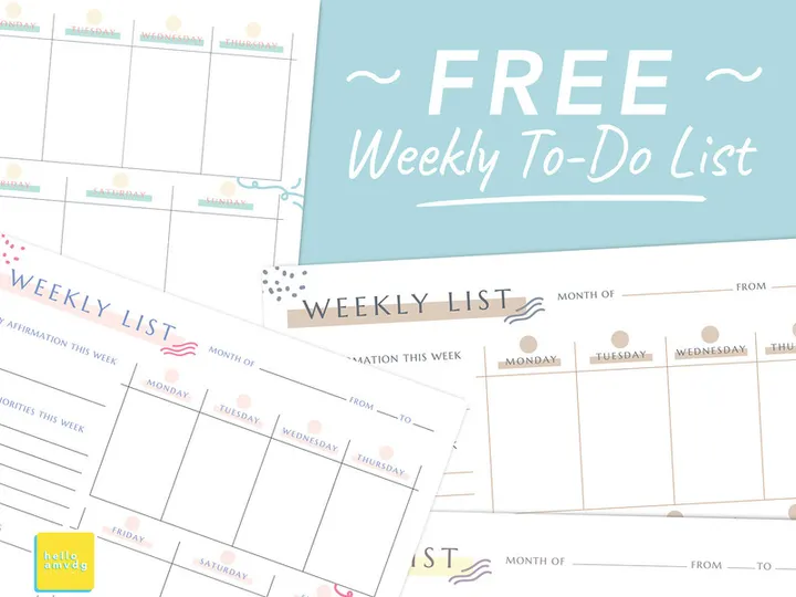 Printable Weekly To-Do List